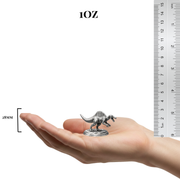 Spinosaurus hand-poured 999+ silver statue by Gold Spartan
