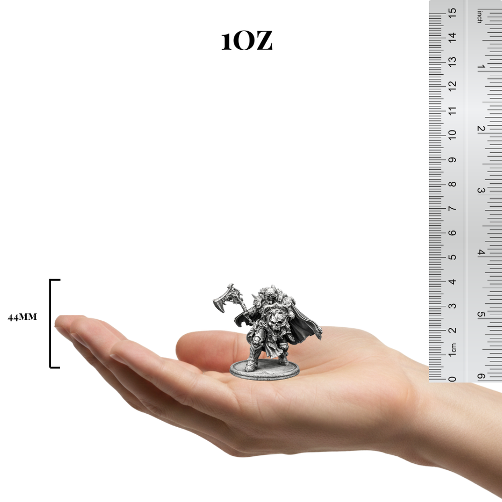Chaos Knight hand-poured 999+ silver statue by Gold Spartan