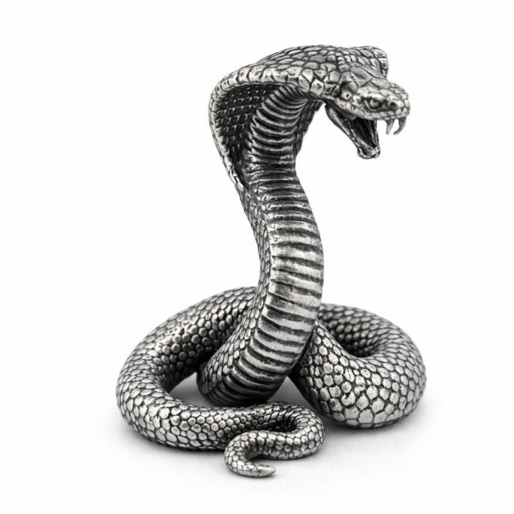 Cobra V3 hand-poured 999+ silver statue by Gold Spartan