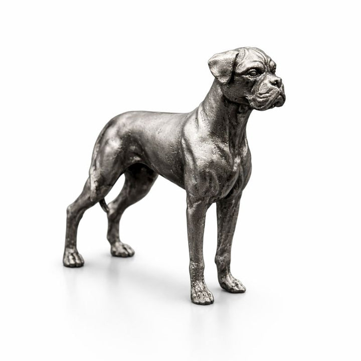Boxer hand-poured 999+ silver statue by Gold Spartan