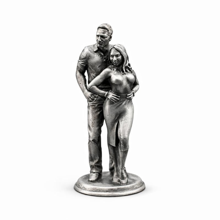 Custom hand-poured 999+ silver statue by Gold Spartan