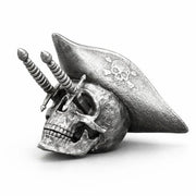 Dagger Skull hand-poured 999+ silver statue by Gold Spartan