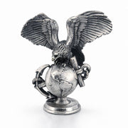 Marine's Logo hand-poured 999+ silver statue by Gold Spartan