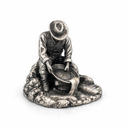Prospector V2 hand-poured 999+ silver statue by Gold Spartan