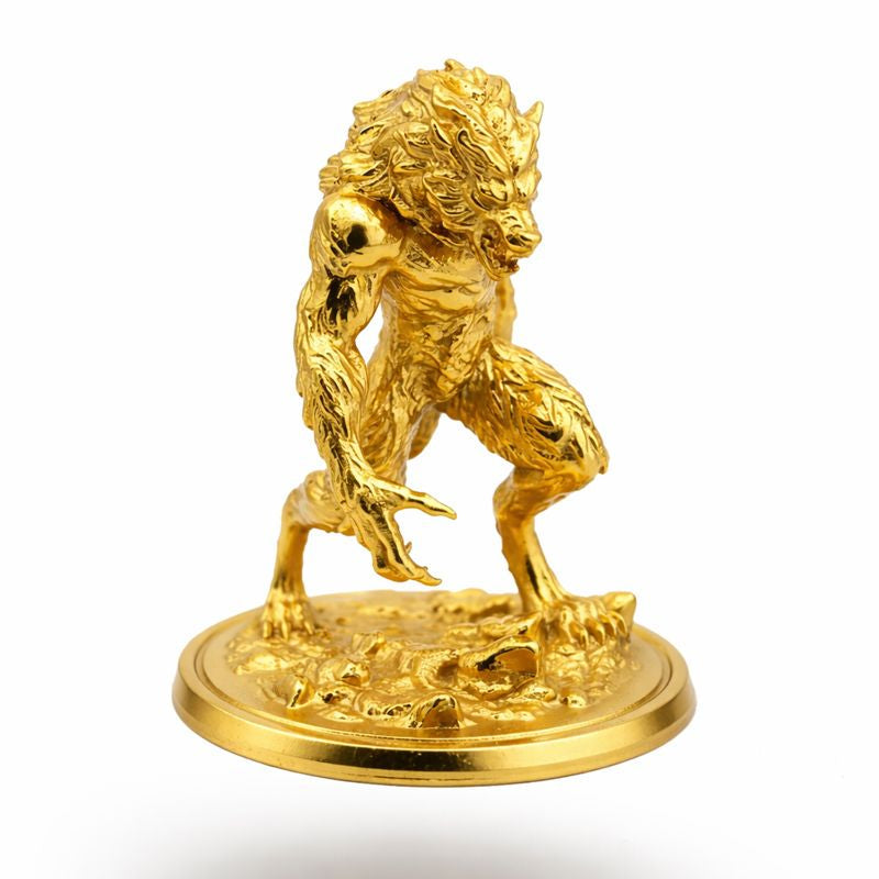 Werewolf hand-poured 999+ silver statue by Gold Spartan
