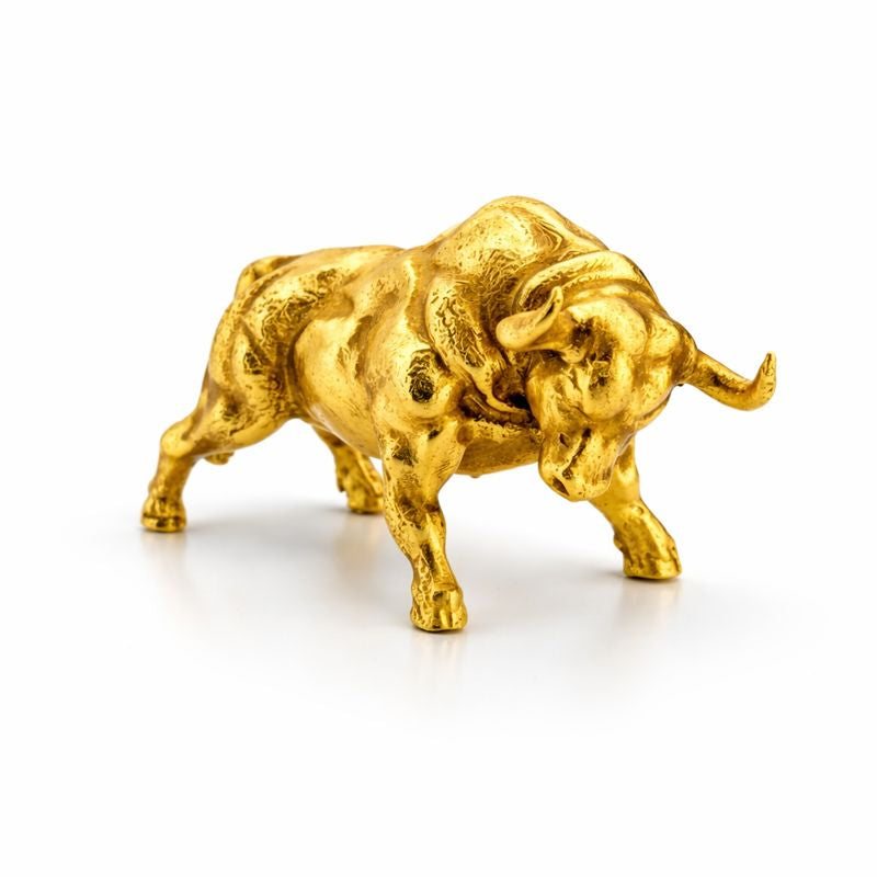 Angry Bull hand-poured 999+ silver statue by Gold Spartan