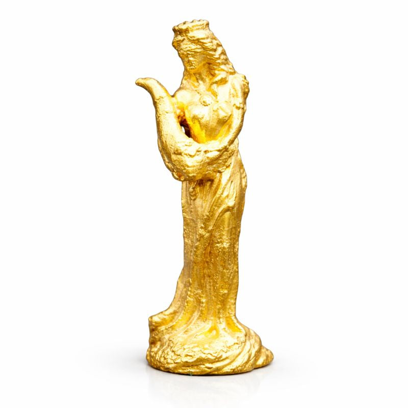 Lady Fortuna hand-poured 999+ silver statue by Gold Spartan