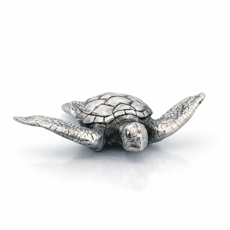 Sea Turtle hand-poured 999+ silver statue by Gold Spartan