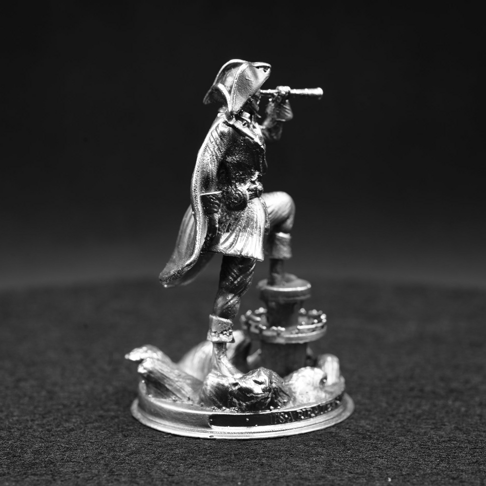 A Pirate's Lookout hand-poured 999+ silver statue by Gold Spartan