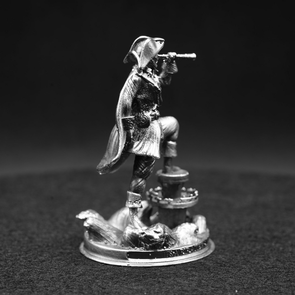 A Pirate's Lookout hand poured 999 silver statue collectible by Gold Spartan