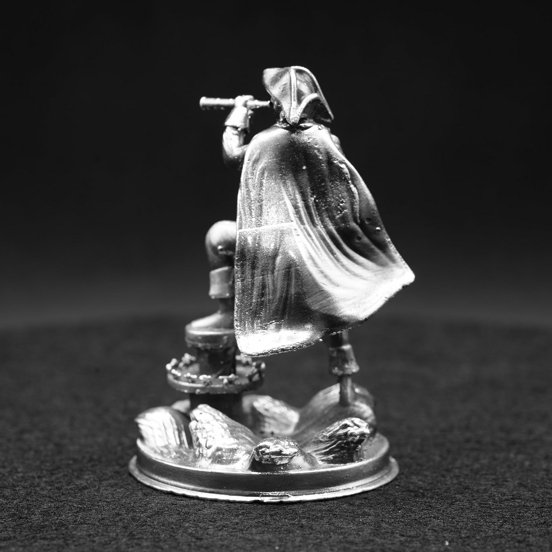 A Pirate's Lookout hand poured 999 silver statue collectible by Gold Spartan