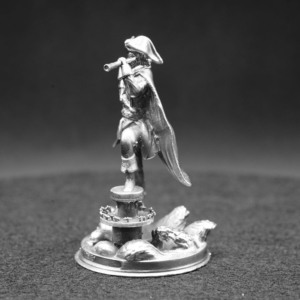 A Pirate's Lookout hand-poured 999+ silver statue by Gold Spartan