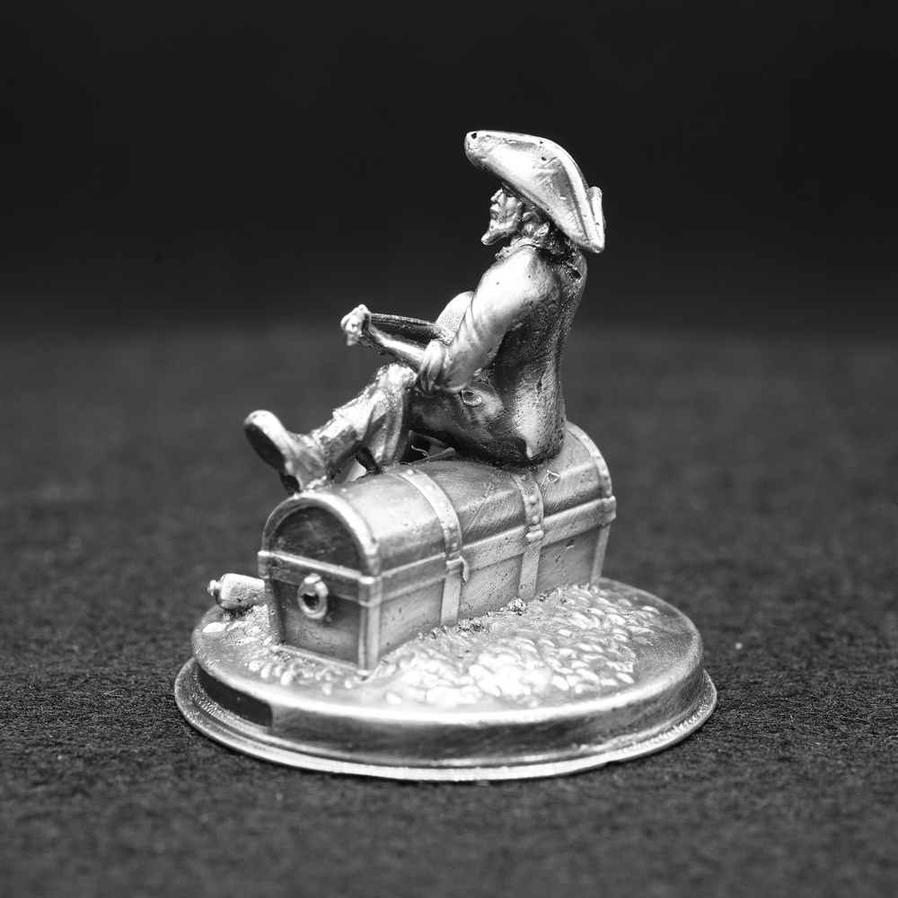 A Pirate's Song hand-poured 999+ silver statue by Gold Spartan