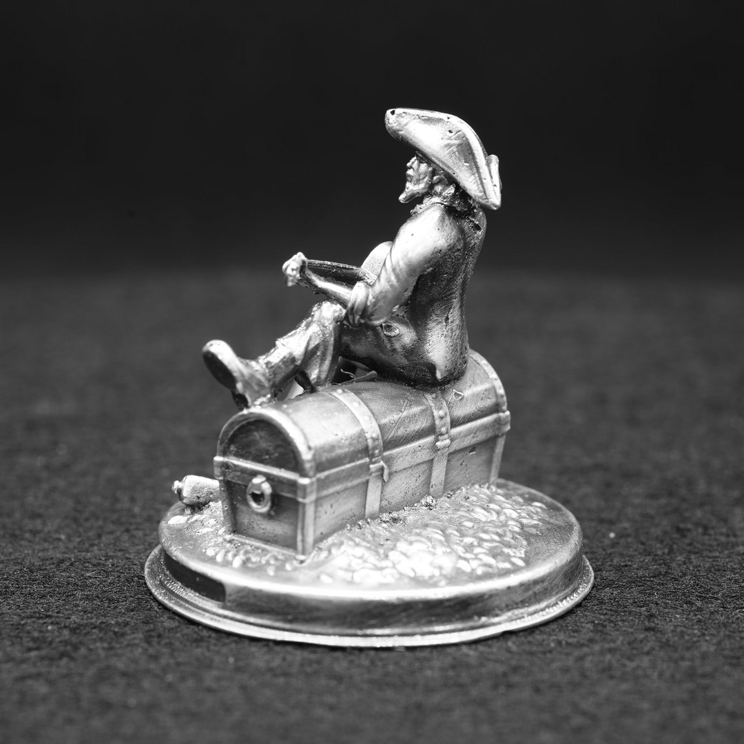 A Pirate’s Song hand poured 999 silver statue collectible by Gold Spartan