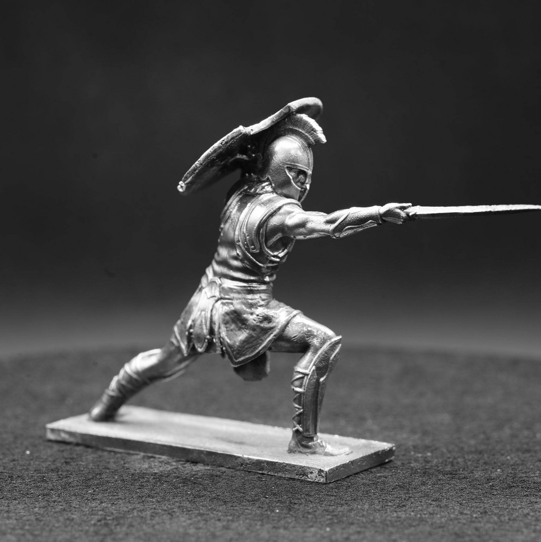 Achilles hand poured 999 silver statue collectible by Gold Spartan