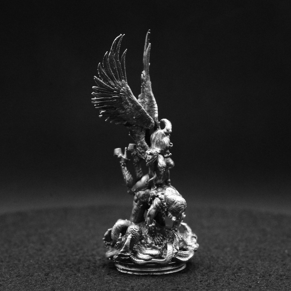 Angel & Demon hand poured 999 silver statue collectible by Gold Spartan