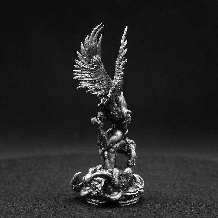 Angel & Demon hand poured 999 silver statue collectible by Gold Spartan