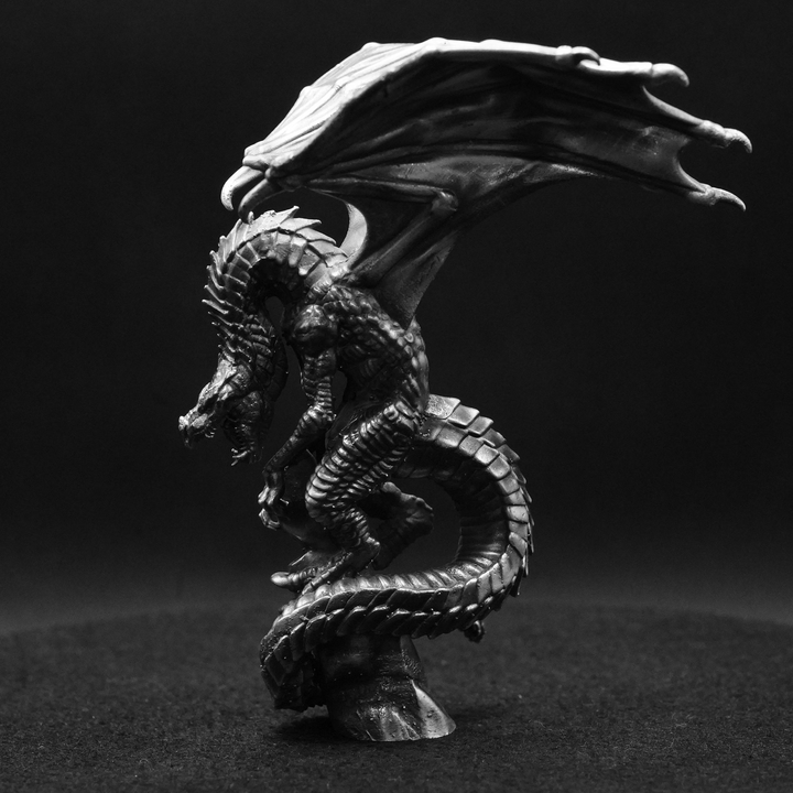 Angry Dragon hand poured 999 silver statue collectible by Gold Spartan