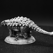 Ankylosaurus hand-poured 999+ silver statue by Gold Spartan