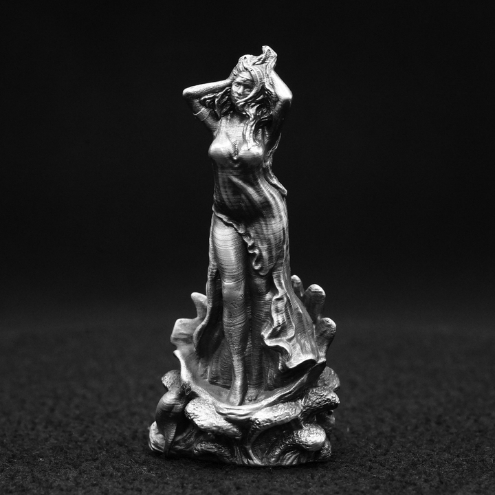 Aphrodite hand poured 999 silver statue collectible by Gold Spartan