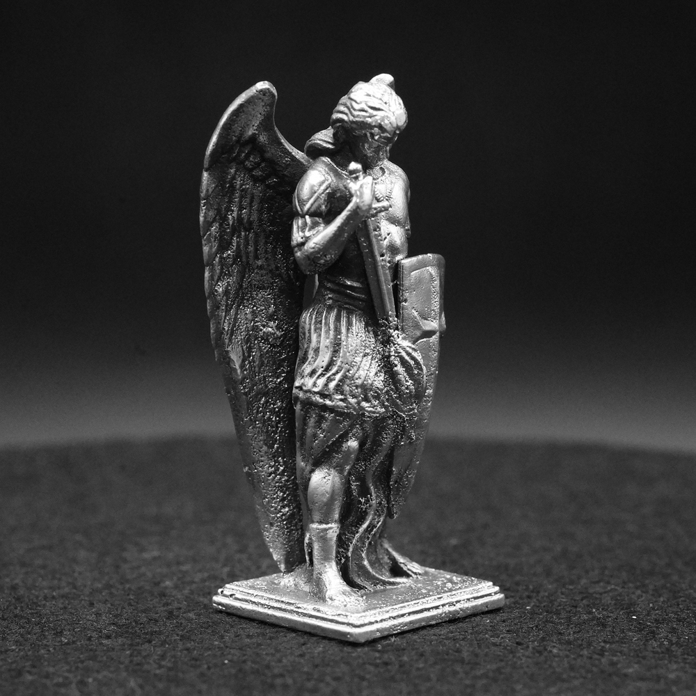 Archangel Michael V2 hand-poured 999+ silver statue by Gold Spartan