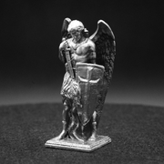 Archangel Michael V2 hand-poured 999+ silver statue by Gold Spartan