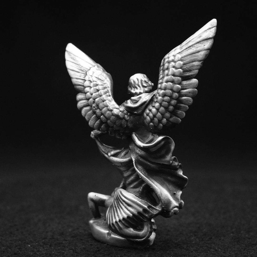 Archangel Michael V3 hand poured 999 silver statue collectible by Gold Spartan