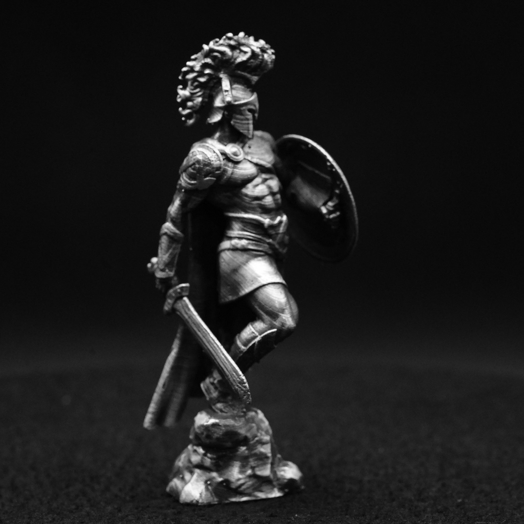 Ares hand poured 999 silver statue collectible by Gold Spartan