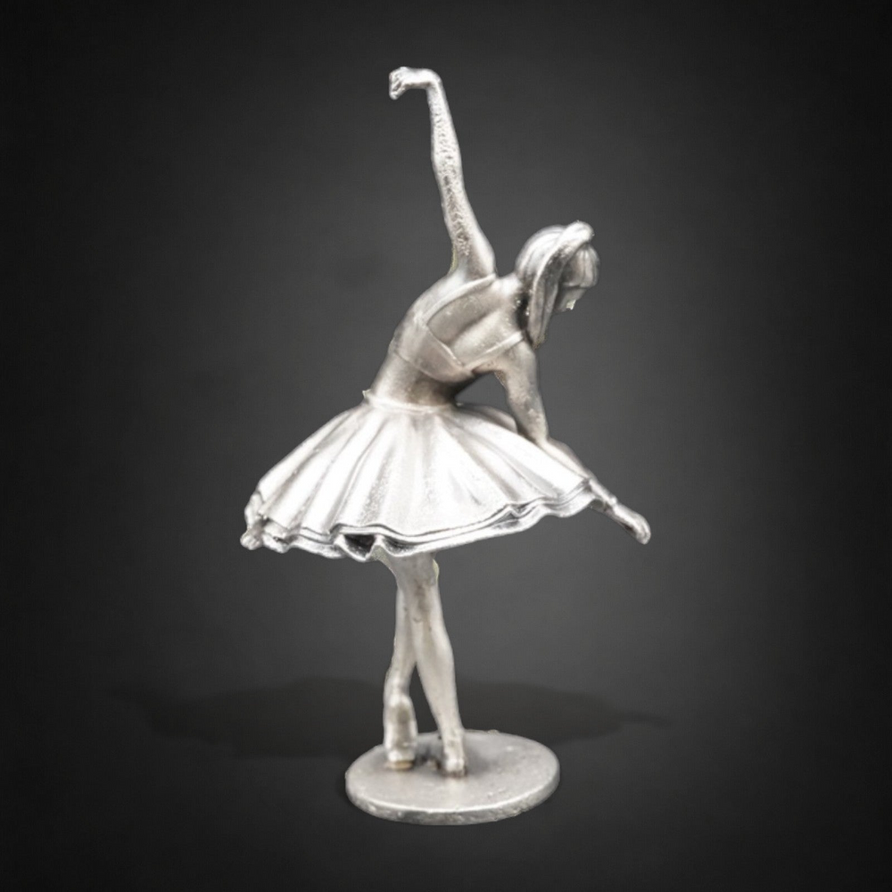 Ballerina hand poured 999 silver statue collectible by Gold Spartan