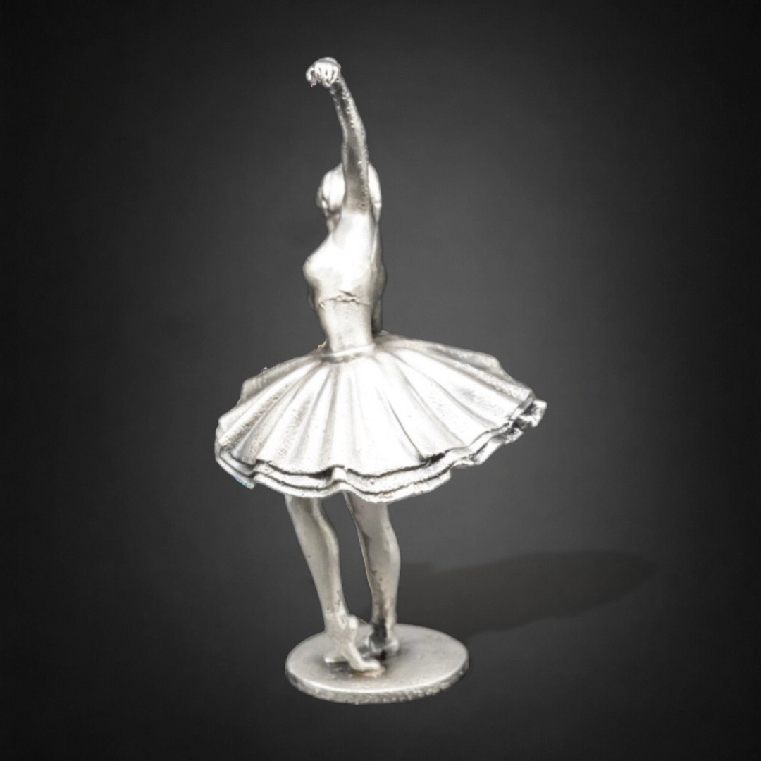 Ballerina hand poured 999 silver statue collectible by Gold Spartan