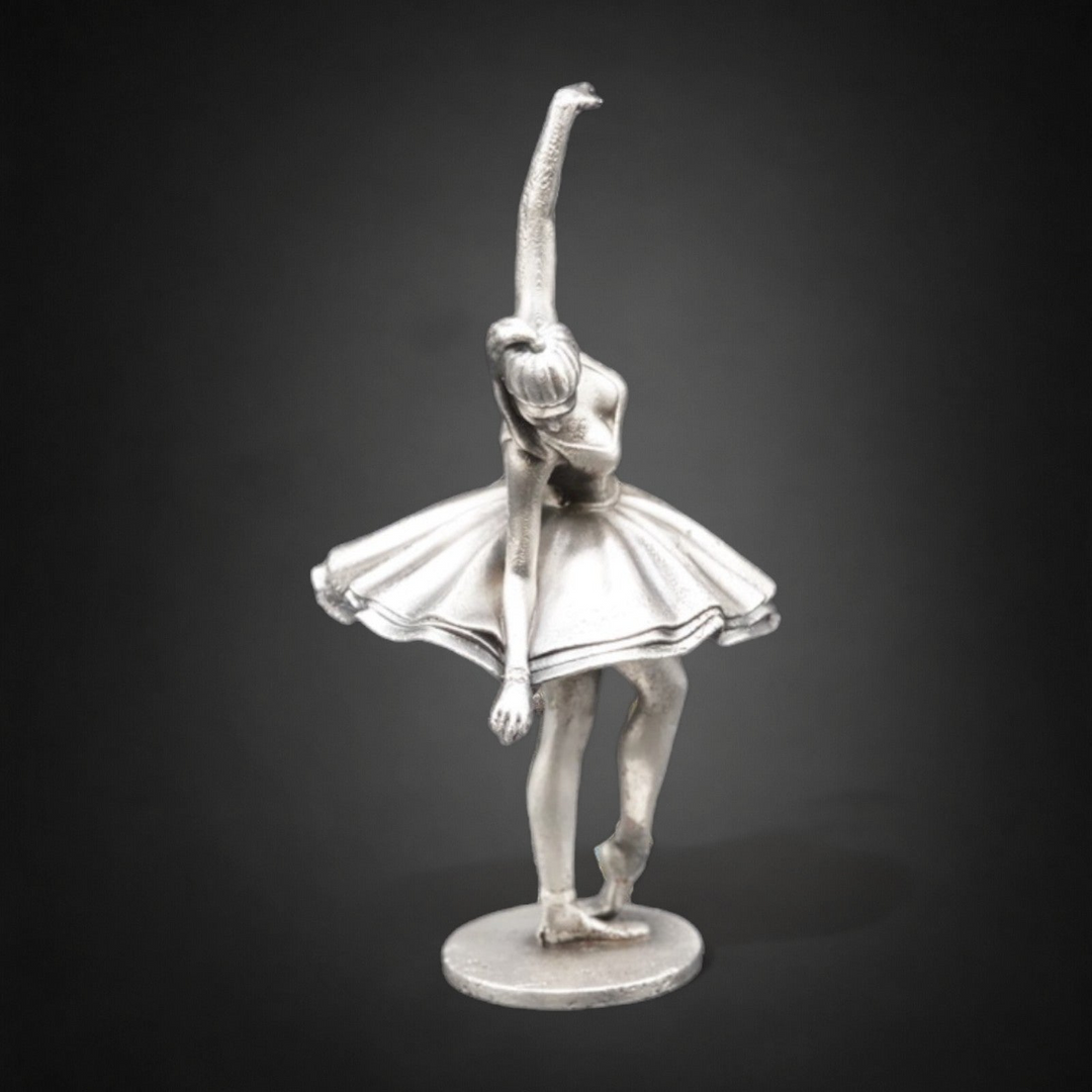 Ballerina hand poured 999 silver statue collectible by Gold Spartan