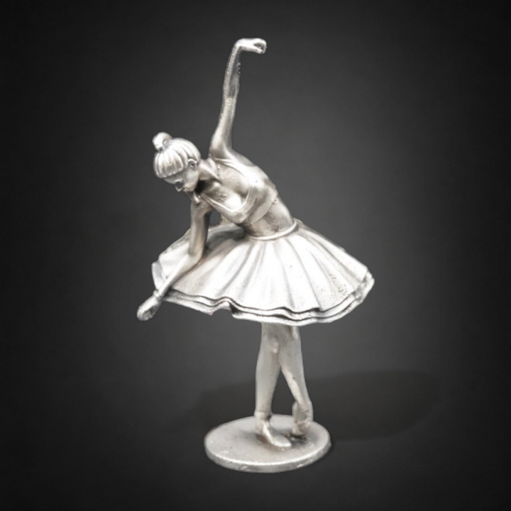 Ballerina hand poured 999 silver statue collectible by Gold Spartan