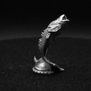 Bass hand-poured 999+ silver statue by Gold Spartan