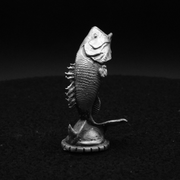 Bass hand-poured 999+ silver statue by Gold Spartan