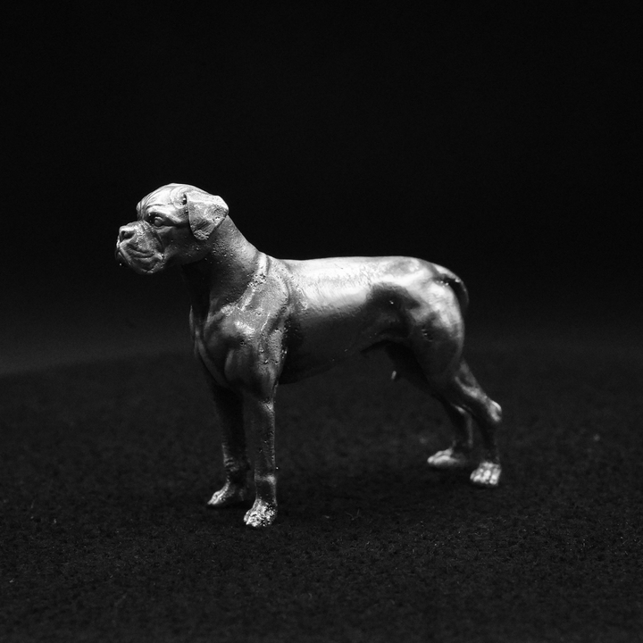 Boxer hand poured 999 silver statue collectible by Gold Spartan