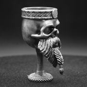 Celtic Skull Chalice hand-poured 999+ silver statue by Gold Spartan