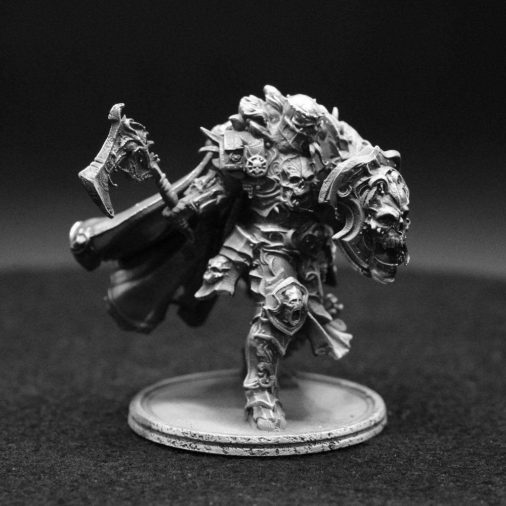Chaos Knight hand-poured 999+ silver statue by Gold Spartan