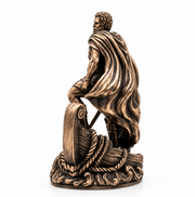 Odysseus statue in solid bronze with antique finish, Gold Spartan 500 Series