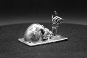 Dripping Skull hand-poured 999+ silver statue by Gold Spartan