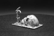 Dripping Skull hand-poured 999+ silver statue by Gold Spartan