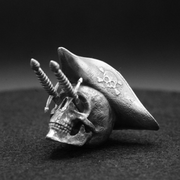 Dagger Skull hand-poured 999+ silver statue by Gold Spartan
