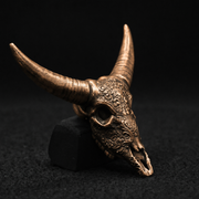 Decorated Longhorn Skull