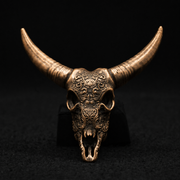 Decorated Longhorn Skull