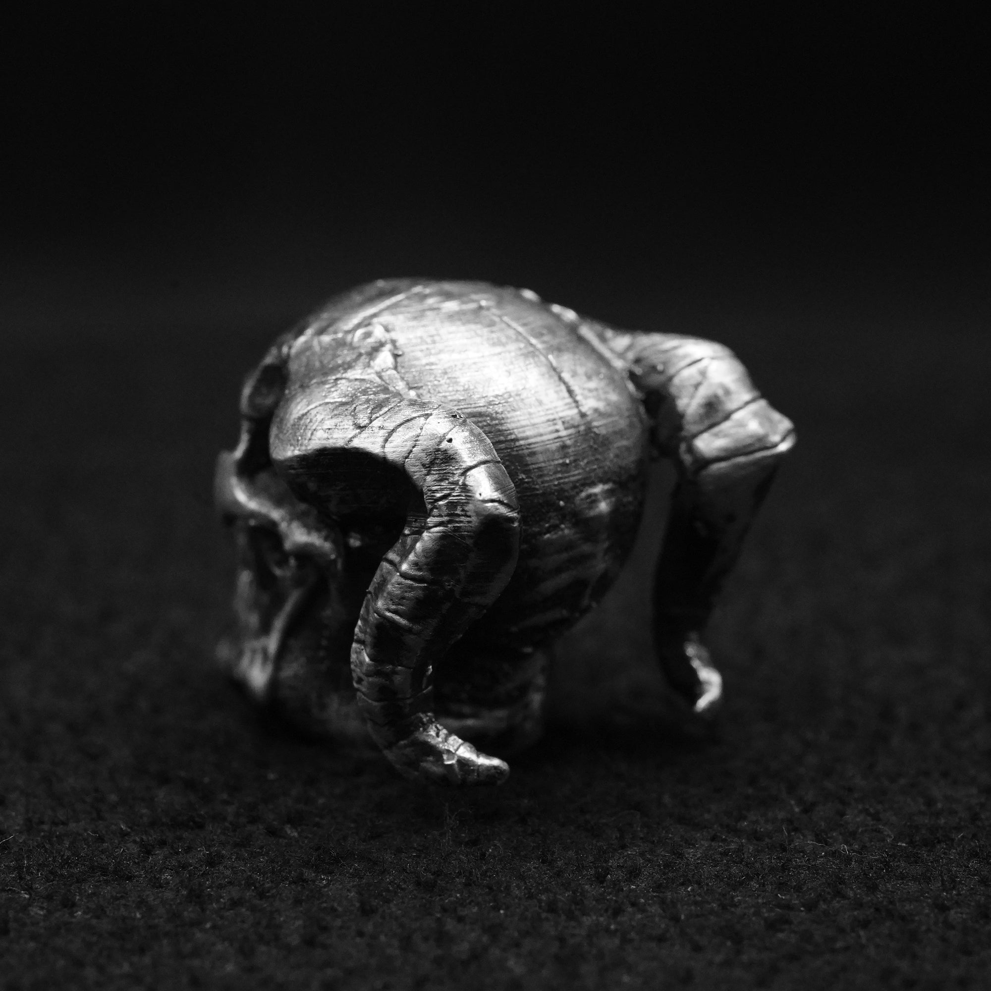 Demon Skull hand poured 999 silver statue collectible by Gold Spartan