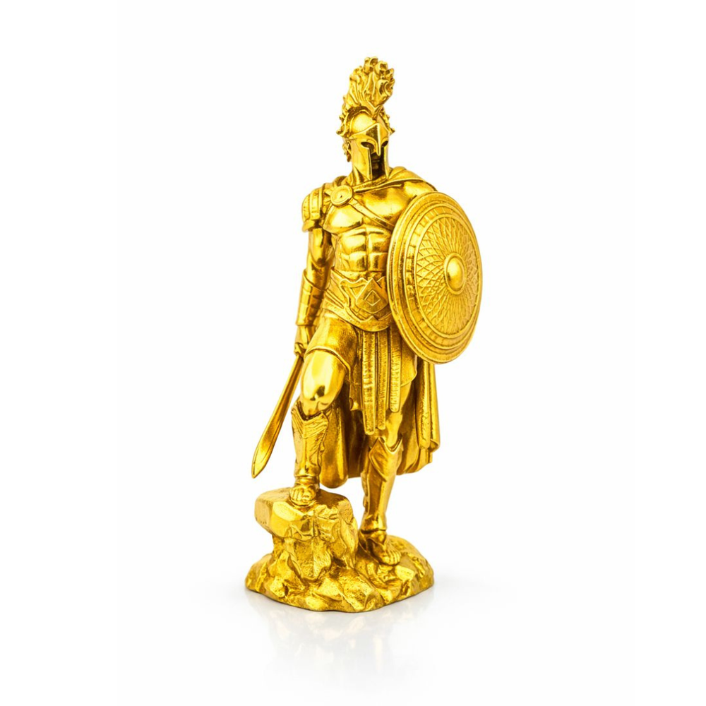 Ares hand-poured 999+ silver statue by Gold Spartan