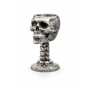 Skull Chalice hand-poured 999+ silver statue by Gold Spartan