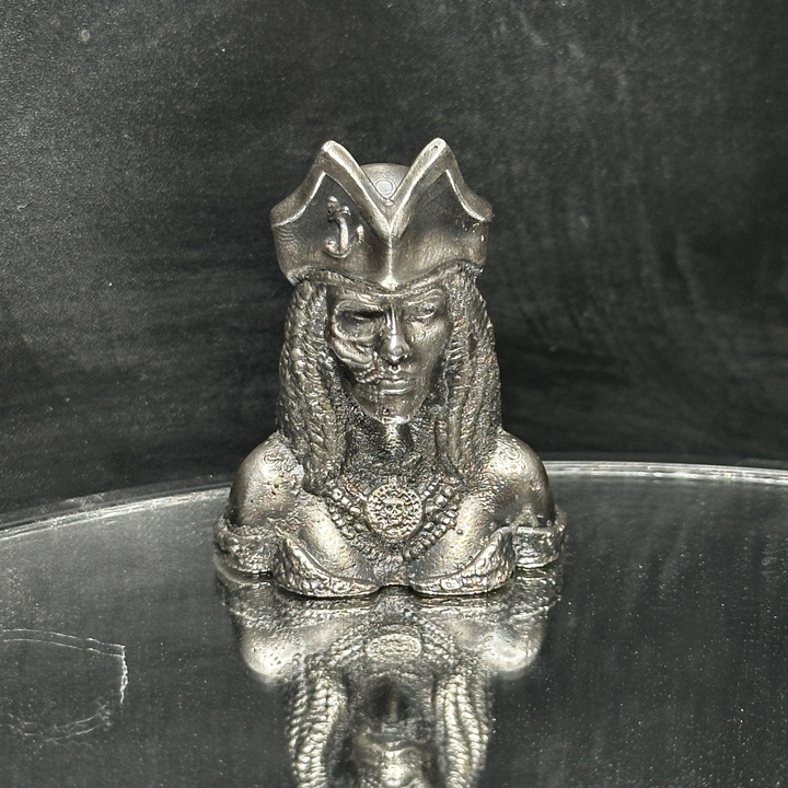 Dread Maiden Bust hand poured 999 silver statue collectible by Gold Spartan