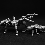 Fly hand-poured 999+ silver statue by Gold Spartan