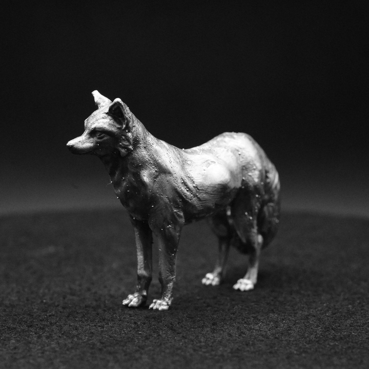 Fox hand poured 999 silver statue collectible by Gold Spartan