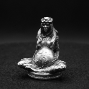 Gaia hand-poured 999+ silver statue by Gold Spartan